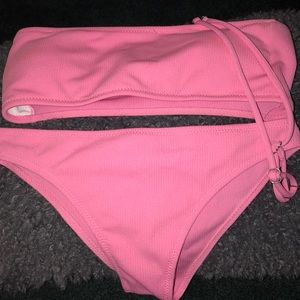 Pink tube top bikini from Zaful